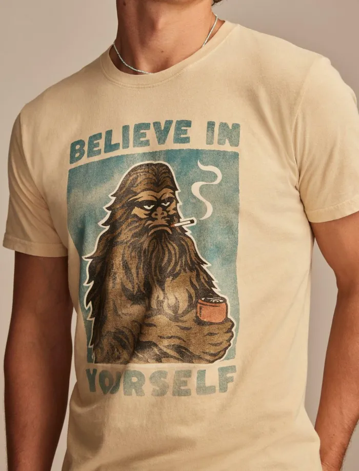 Big Foot Rainy Day Men Lucky Brand Graphic Tees