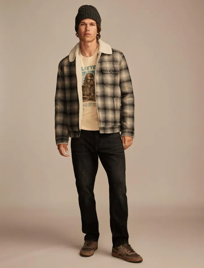 Big Foot Rainy Day Men Lucky Brand Graphic Tees