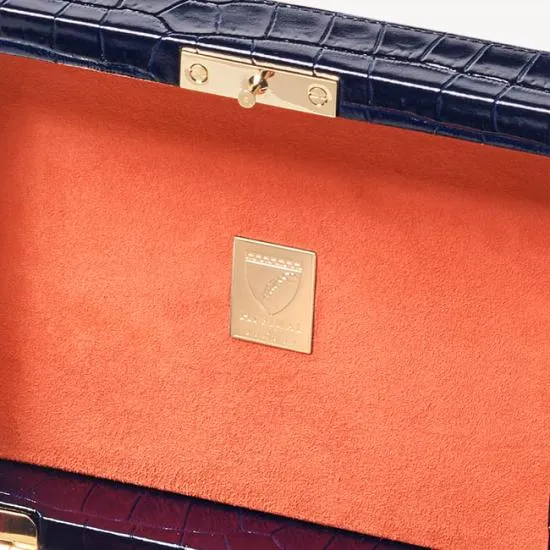 Bijou Jewellery Box Navy Hand Embroidered Women Aspinal Of London Jewellery Boxes