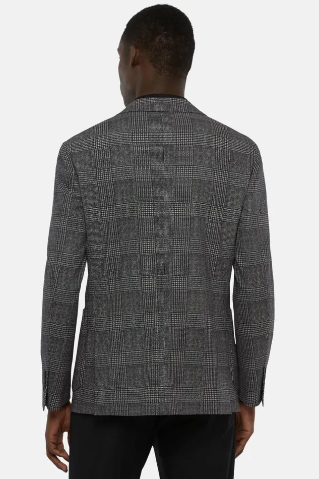 Blazers Men Boggi Milano Grey Printed Houndstooth B Tech Nylon Jacket Grey Blazers Men Boggi Milano Grey Printed Houndstooth B Tech Nylon Jacket Grey