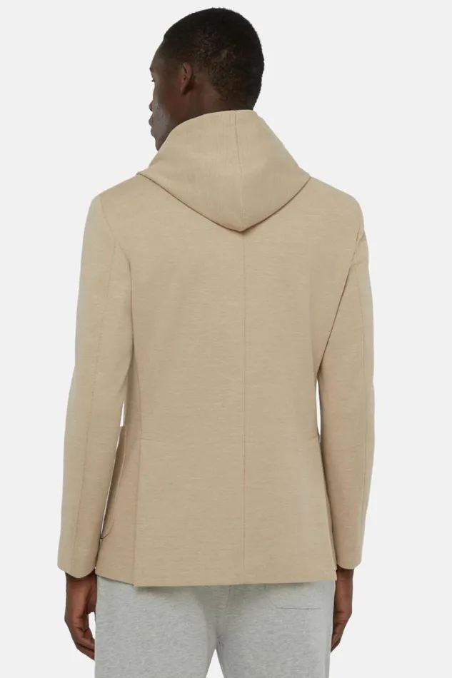 Blazers Men Boggi Milano Madison Beige Cotton Blend Sweatshirt Jacket Beige Blazers Men Boggi Milano Madison Beige Cotton Blend Sweatshirt Jacket Beige