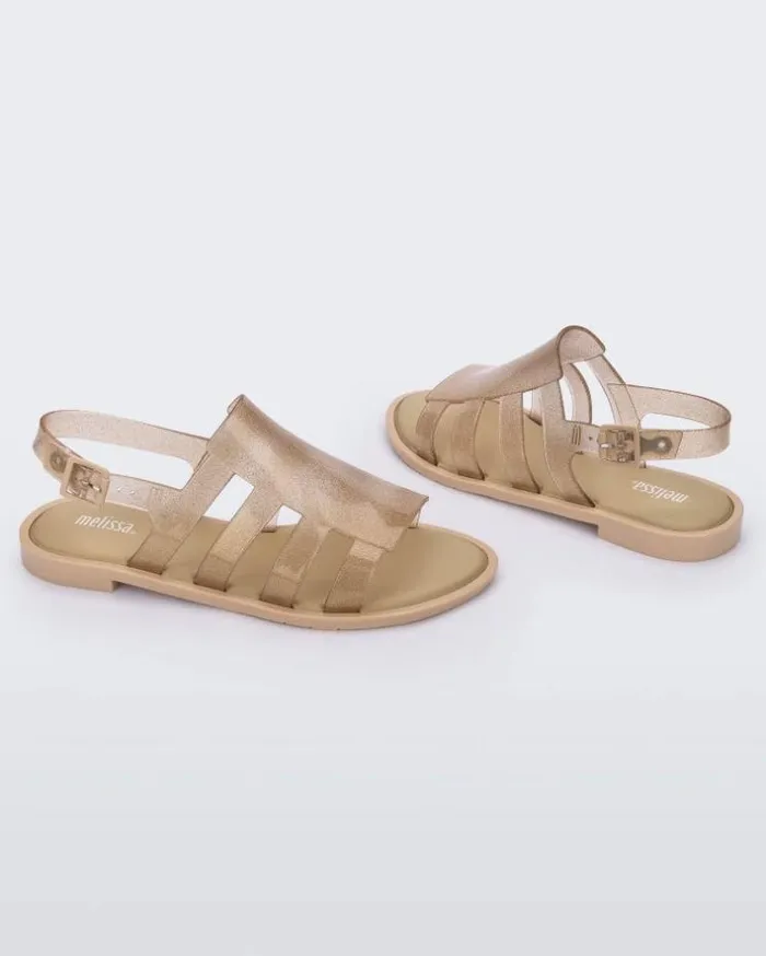 Boemia Beige Glitter Women Melissa Sandals
