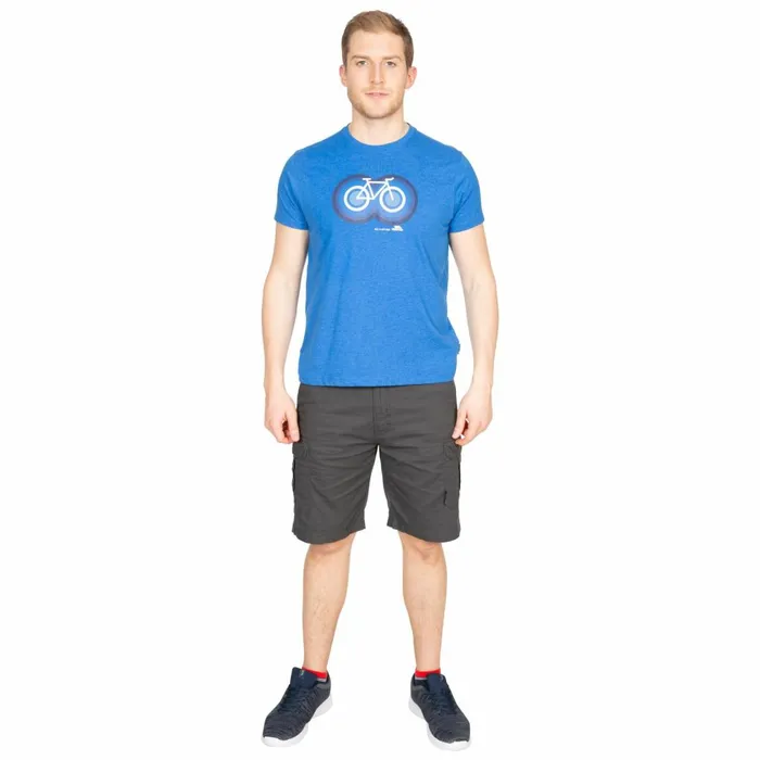 Bonnhilly Printed TShirt Blue Marl Men Trespass TShirts
