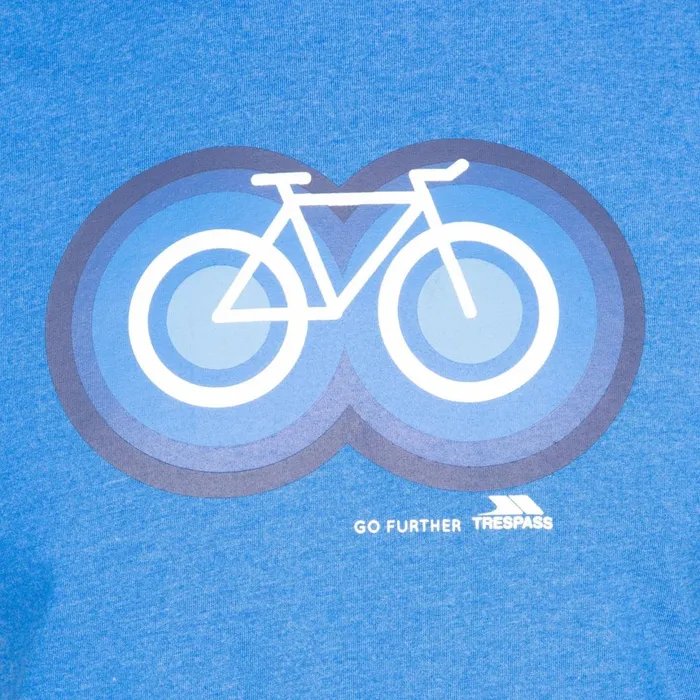 Bonnhilly Printed TShirt Blue Marl Men Trespass TShirts