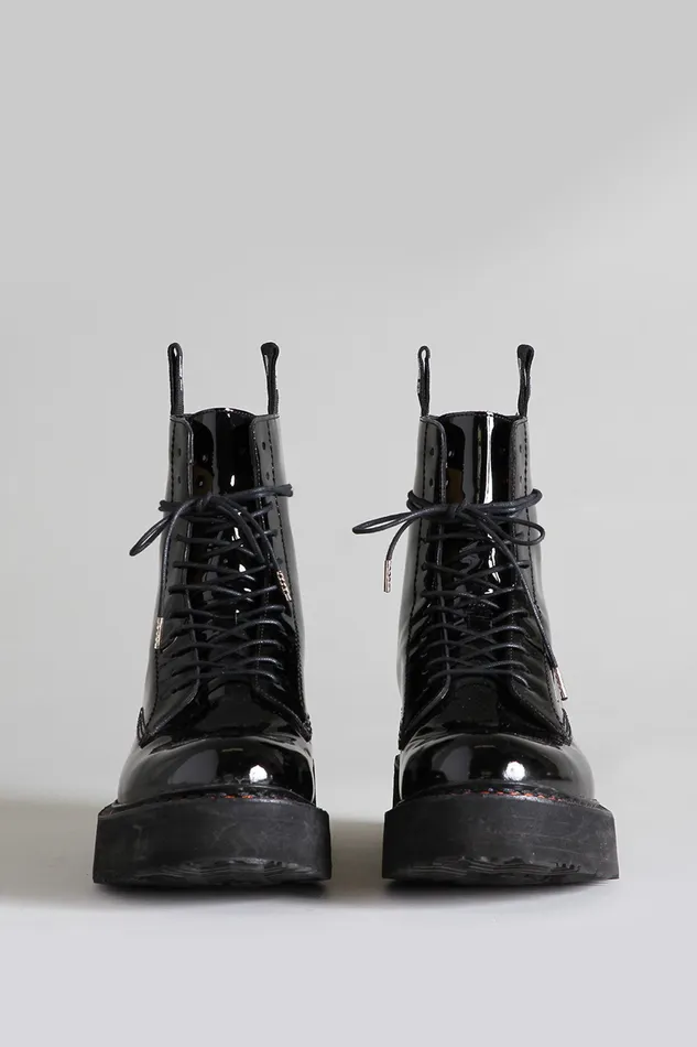 Boots Women R13 Single Stack Boot 8211 Black Patent Boots Women R13 Single Stack Boot 8211 Black Patent