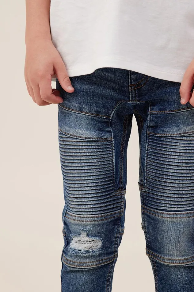 Boys Pants and Jeans Cotton On Skinny Fit Moto Jean Sorrento Dark Blue Boys Pants and Jeans Cotton On Skinny Fit Moto Jean Sorrento Dark Blue