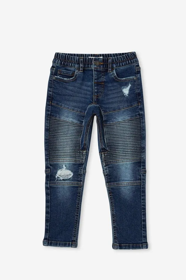 Boys Pants and Jeans Cotton On Skinny Fit Moto Jean Sorrento Dark Blue Boys Pants and Jeans Cotton On Skinny Fit Moto Jean Sorrento Dark Blue