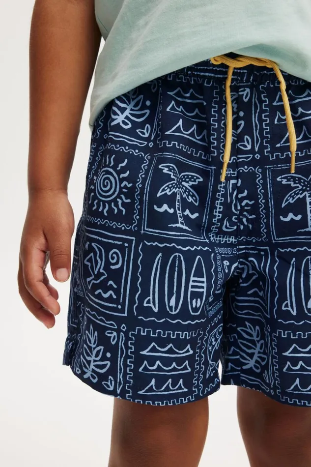 Boys Shorts Cotton On Bailey Board Short In The Navydusk Blue Medi Coast