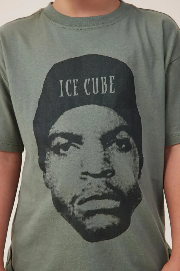 Boys Tops and TShirts Cotton On License Drop Shoulder Short Sleeve Tee Lcn Mt Swag Greenice Cube Face Boys Tops and TShirts Cotton On License Drop Shoulder Short Sleeve Tee Lcn Mt Swag Greenice Cube Face