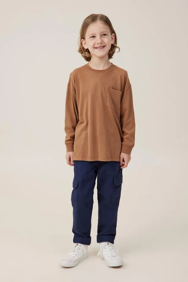 Boys Tops and TShirts Cotton On The Essential Long Sleeve Tee Coco Jumbo Boys Tops and TShirts Cotton On The Essential Long Sleeve Tee Coco Jumbo