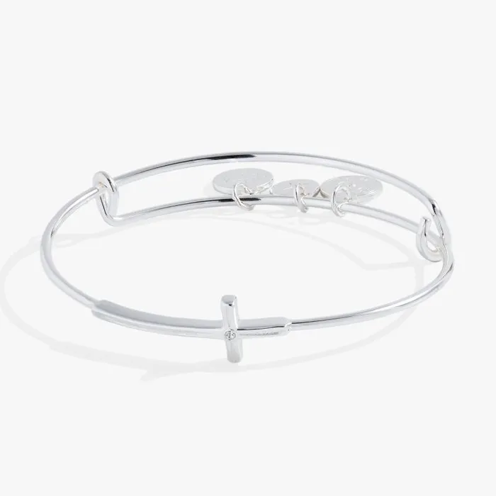 Bracelets Women Alex And Ani Cross Inline Bangle Gold