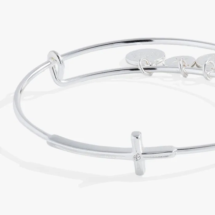 Bracelets Women Alex And Ani Cross Inline Bangle Gold