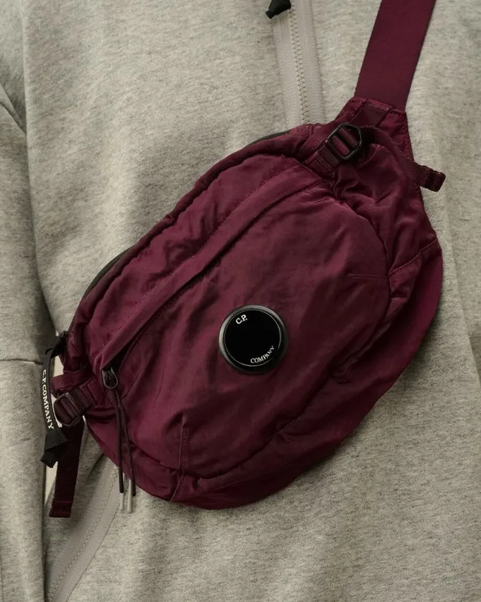 CP Company Backpacks and Waistbag Nylon B Crossbody Pack Potent Purple 8211 Man