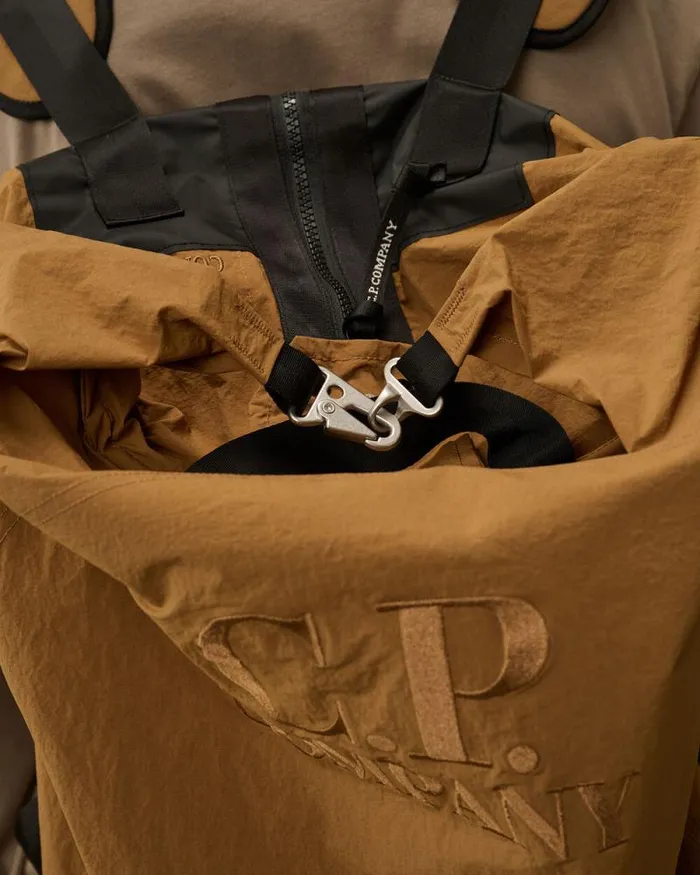 CP Company Backpacks and Waistbag Plain Paper Touch Backpack Toffee Beige 8211 Man