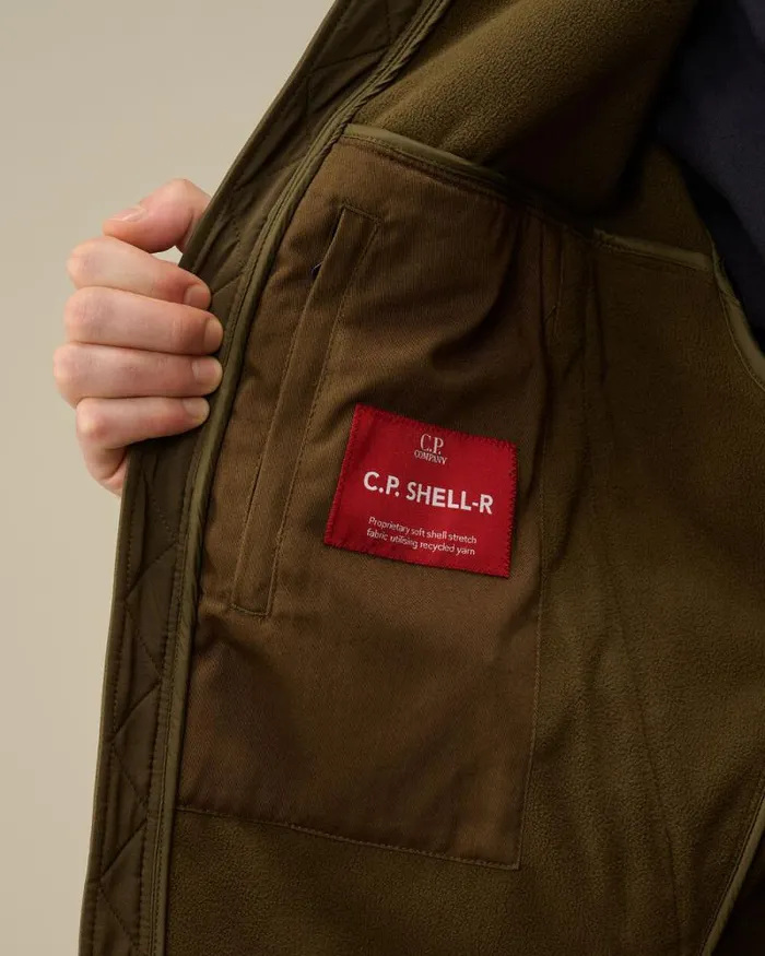 CP Company Jacket and Coats CP ShellR Goggle Jacket Ivy Green 8211 Man