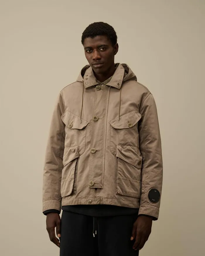 CP Company Jacket and Coats Micro Kei Mille Jacket Walnut Beige 8211 Man