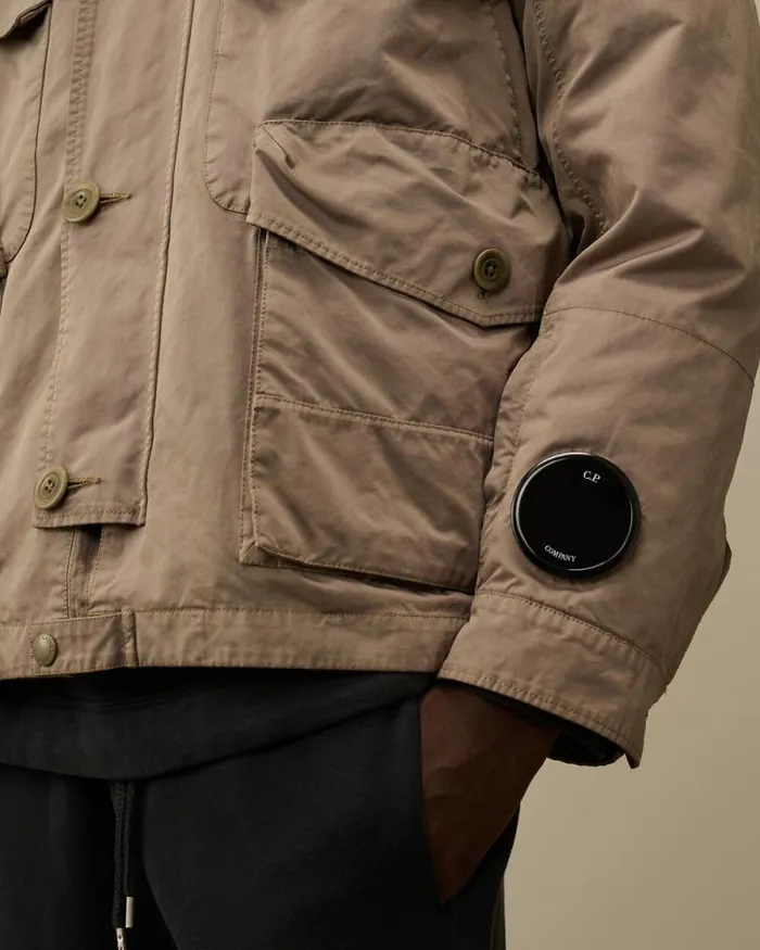 CP Company Jacket and Coats Micro Kei Mille Jacket Walnut Beige 8211 Man