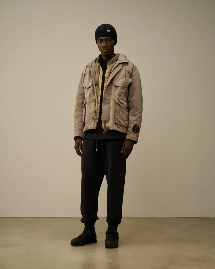 CP Company Jacket and Coats Micro Kei Mille Jacket Walnut Beige 8211 Man