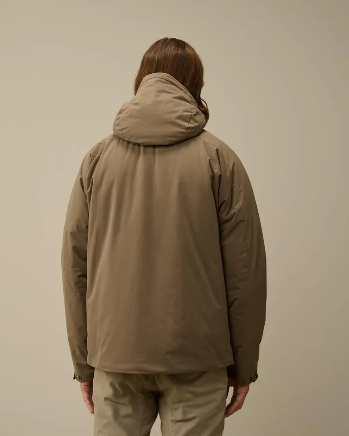 CP Company Jacket and Coats ProTek Hooded Padded Jacket Walnut Beige 8211 Man