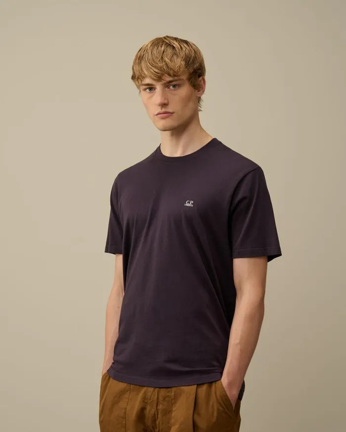 CP Company Tshirts and Polo 301 Jersey Back Goggle TShirt Nightshade Purple 8211 Man