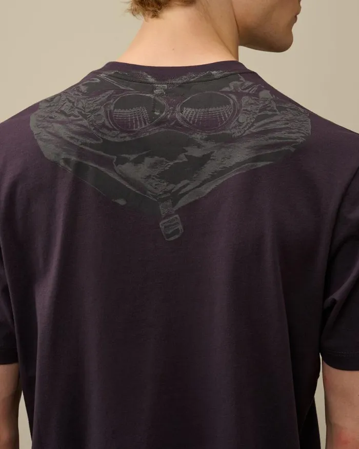 CP Company Tshirts and Polo 301 Jersey Back Goggle TShirt Nightshade Purple 8211 Man