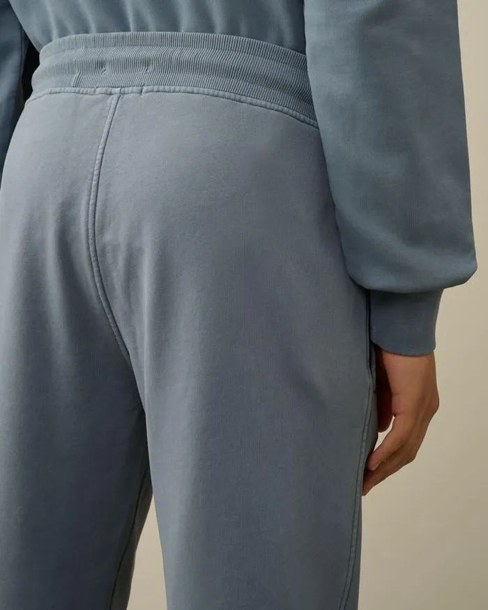 CP Company Tracksuits and Shorts Brushed And Emerized Diagonal Fleece Cargo Sweatpants Flint Stone Blue 8211 Man