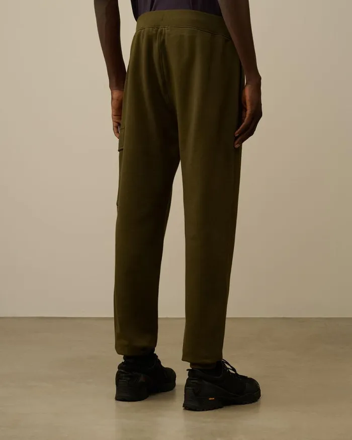 CP Company Tracksuits and Shorts Diagonal Raised Fleece Cargo Sweatpants Ivy Green 8211 Man
