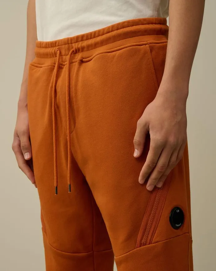 CP Company Tracksuits and Shorts Diagonal Raised Fleece Lens Sweatpants Bombay Brown 8211 Man