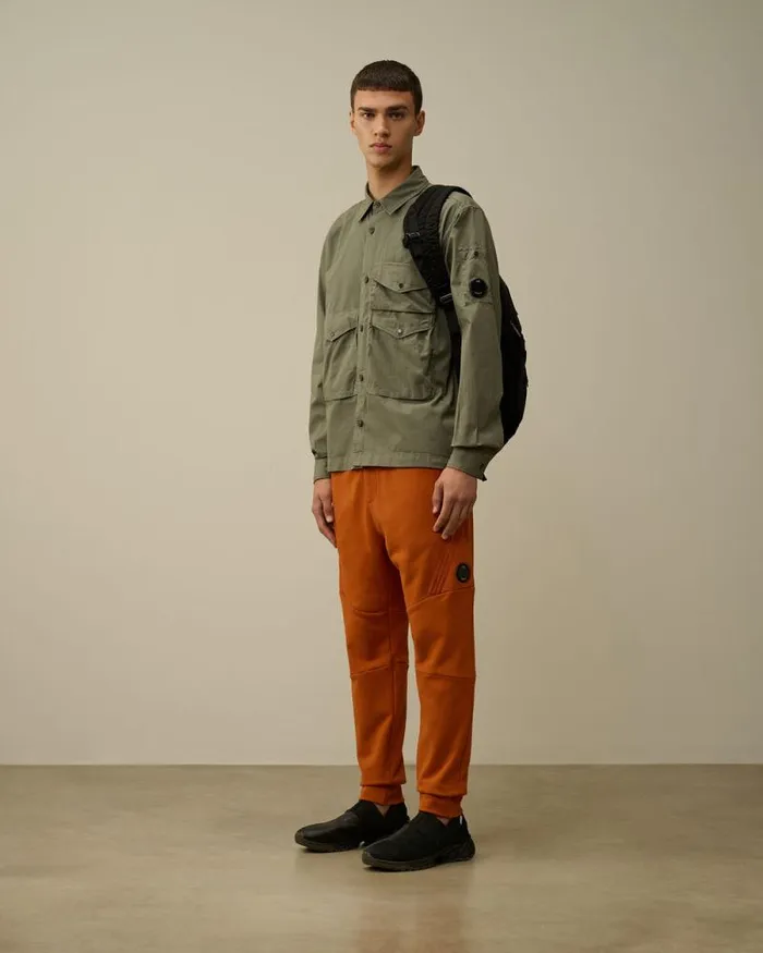 CP Company Tracksuits and Shorts Diagonal Raised Fleece Lens Sweatpants Bombay Brown 8211 Man