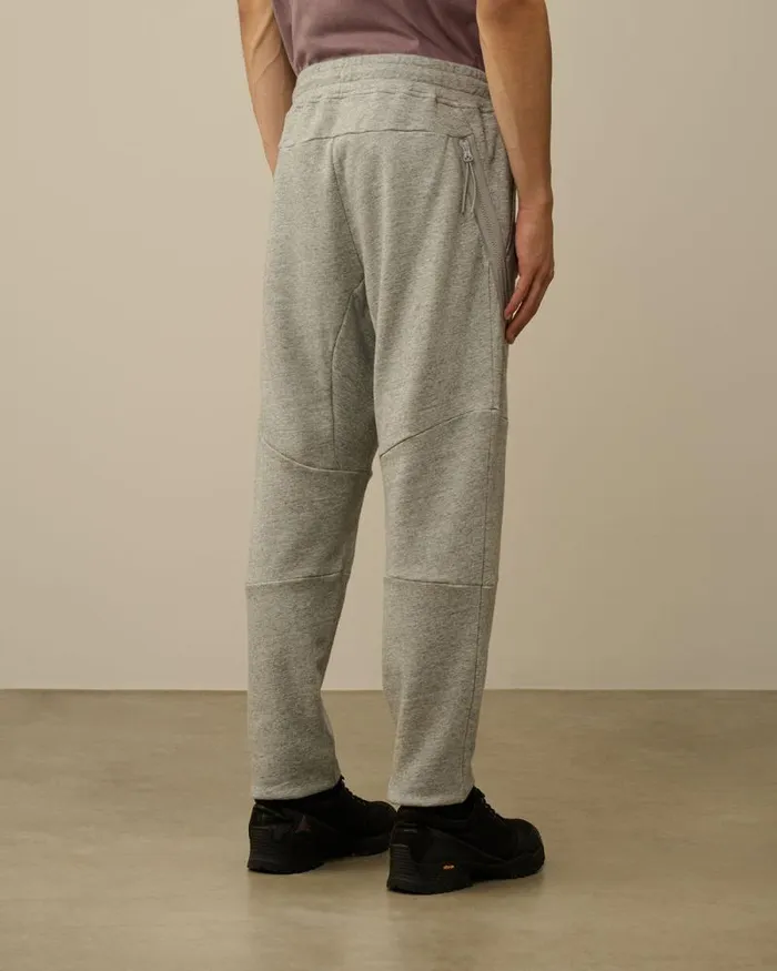 CP Company Tracksuits and Shorts Diagonal Raised Fleece Lens Sweatpants Greystone Melange 8211 Man