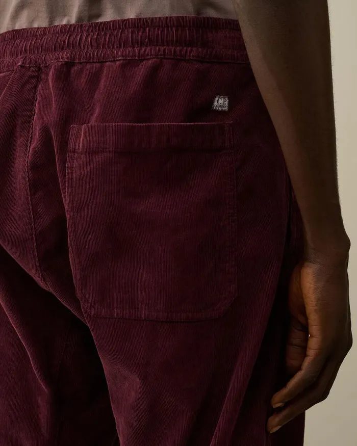 CP Company Trousers Corduroy Lens Cargo Pants Potent Purple 8211 Man