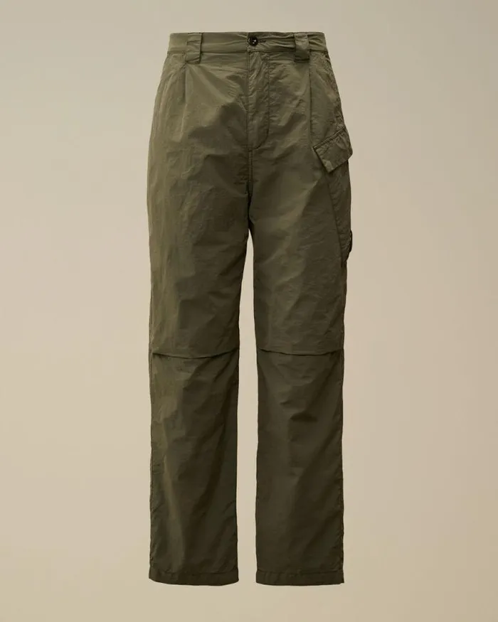 CP Company Trousers Flatt Nylon Regular Cargo Pants Grape Leaf Green 8211 Man CP Company Trousers Flatt Nylon Regular Cargo Pants Grape Leaf Green 8211 Man