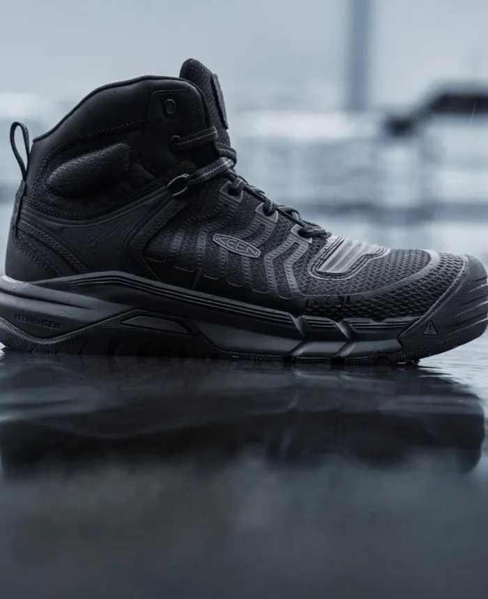 CarbonFiber Toe Work Sneakers 8211 Kansas City Mid Men KEEN Work Boots and Shoes