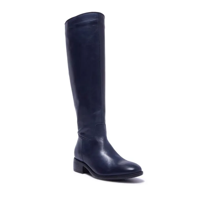 Carl Scarpa Ashby Navy Leather Boots Women Leather Boots