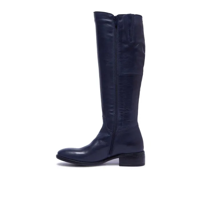 Carl Scarpa Ashby Navy Leather Boots Women Leather Boots