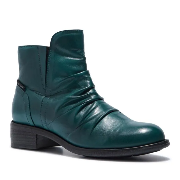 Carl Scarpa Felice Teal Leather Ankle Boots Women Leather Ankle Boots