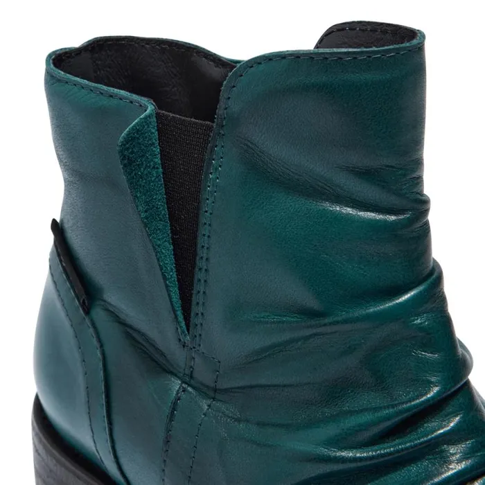 Carl Scarpa Felice Teal Leather Ankle Boots Women Leather Ankle Boots