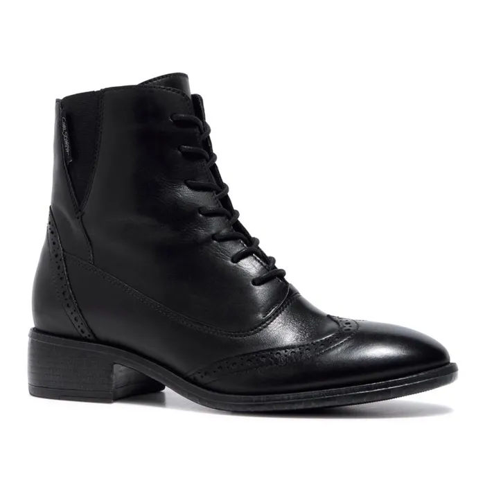 Carl Scarpa Isla Black Leather Ankle Boots Women Leather Ankle Boots