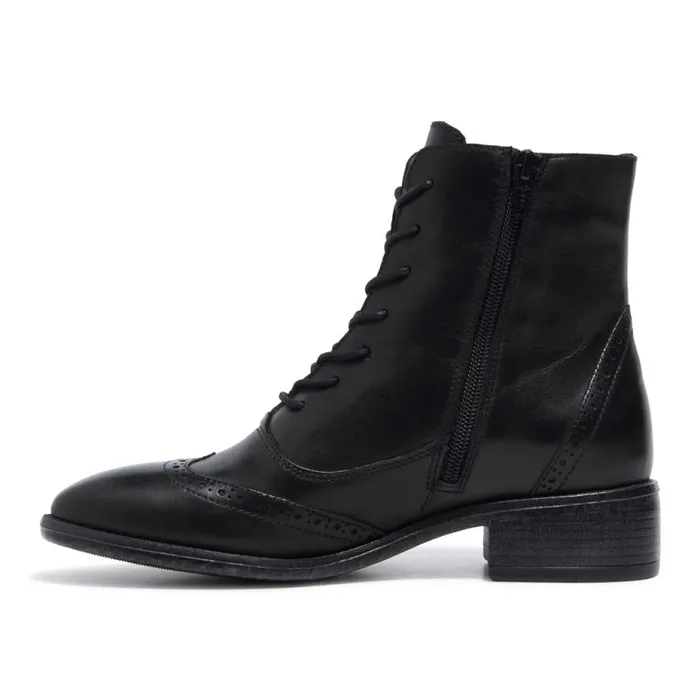 Carl Scarpa Isla Black Leather Ankle Boots Women Leather Ankle Boots