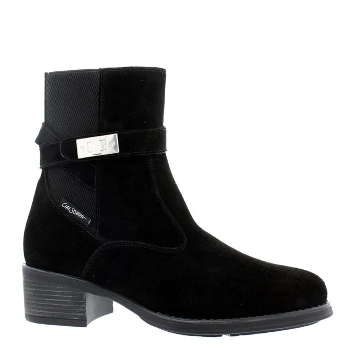 Carl Scarpa Pollenzo Black Suede Ankle Boots Women Suede Ankle Boots