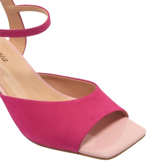 Carl Scarpa Setallo Fuchsia Block Heel Courts Women Court Shoes