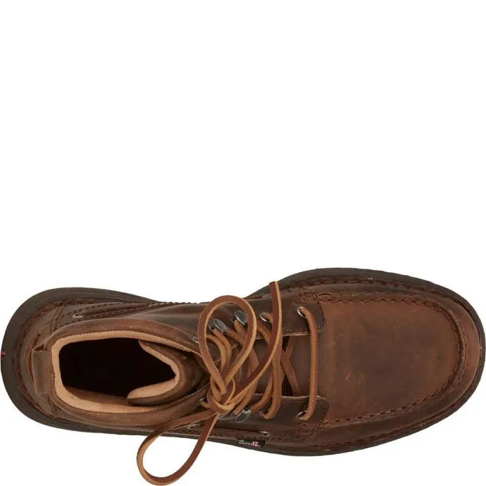 Casuals Men Justin Boots Mocc Toe Lacer Brown