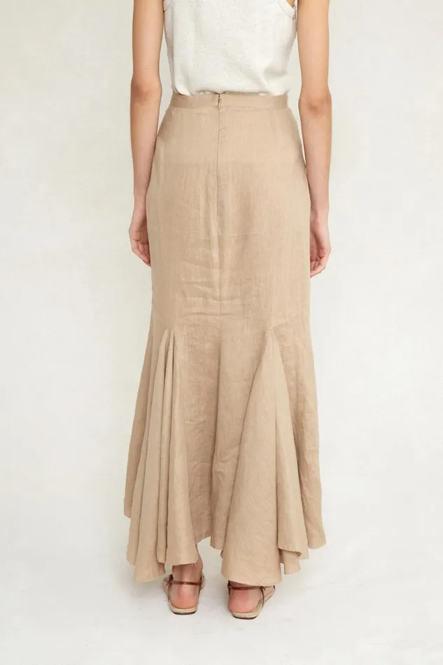 Chan Luu Bottoms Women Mermaid Skirt Almondine