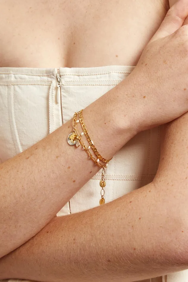 Chan Luu Bracelets Women Beacon Charm Bracelet Gold Mix