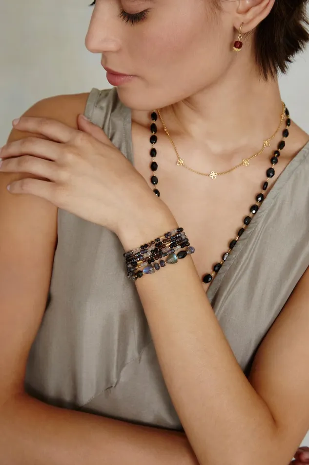 Chan Luu Bracelets Women Indio Naked Wrap Bracelet Black Mix