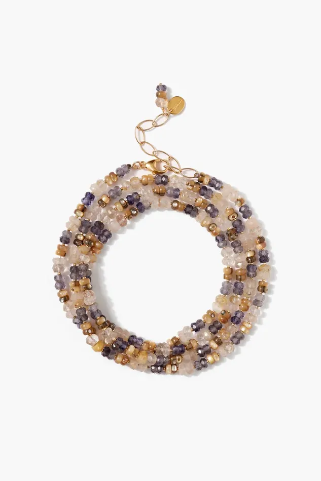 Chan Luu Bracelets Women Odyssey Naked Wrap Bracelet Iolite