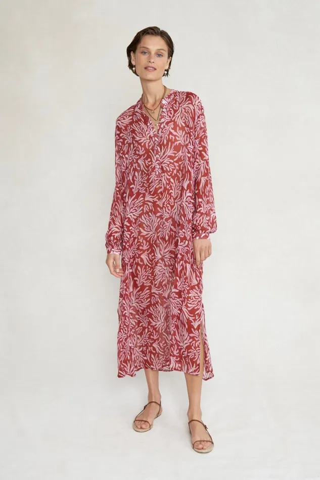 Chan Luu Dresses Women Louisa Dress Red Ochre