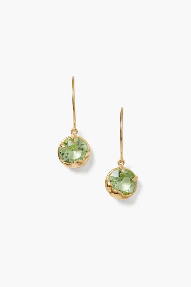 Chan Luu Earrings Women August Birthstone Earrings Peridot Crystal