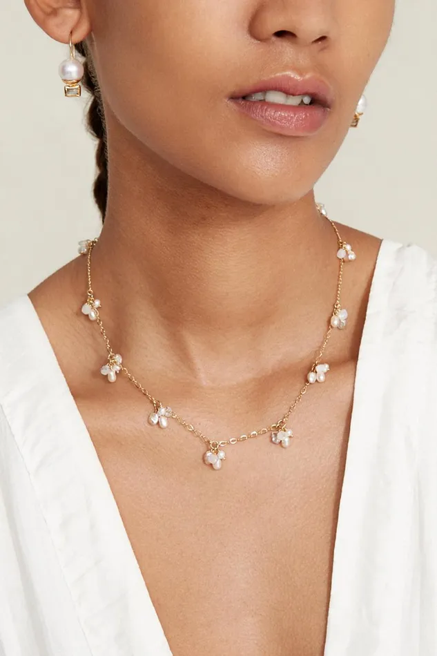 Chan Luu Necklaces Women Hila Necklace White Pearl Mix