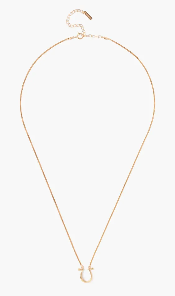 Chan Luu Necklaces Women Horseshoe Necklace Yellow Gold